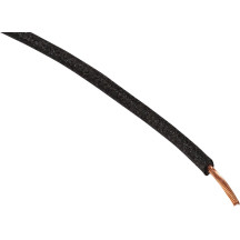 Fabric-Braided Hook-Up Wire — 7.6 m, 60 V DC, Black