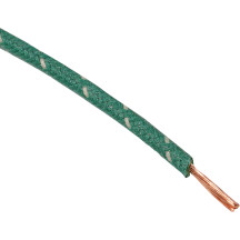 Fabric-Braided Hook-Up Wire — 16 AWG, 60V DC, 25', green