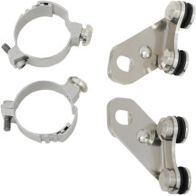 Independent Lowers Windshield Hardware Kit — Chrome