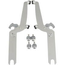 Sportshield Trigger-Lock Complete Mount Kit — Sportshield windshield, polished