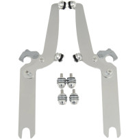 Sportshield Trigger-Lock Complete Mount Kit — Sportshield windshield, polished