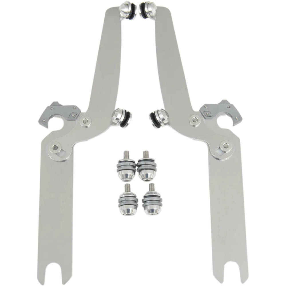 Sportshield Trigger-Lock Complete Mount Kit — Sportshield windshield, polished