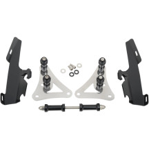 Fats/Slim Windshield Trigger-Lock Complete Mount Kit — Black, fits Memphis Fats and Memphis Slim with OEM light bar
