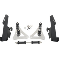 Fats/Slim Windshield Trigger-Lock Complete Mount Kit — Black, fits Memphis Fats and Memphis Slim with OEM light bar