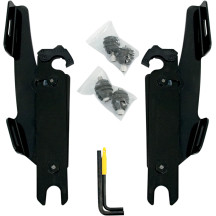 Fats/Slim Windshield Trigger-Lock Complete Mount Kit — Memphis Fats, Memphis Slim, Black, Adjustable