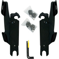 Fats/Slim Windshield Trigger-Lock Complete Mount Kit — Memphis Fats, Memphis Slim, Black, Adjustable