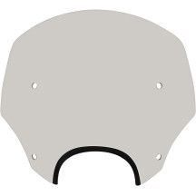 El Paso Sportshield — Height 13" , Headlight cutout 5-1/4"–7" , Gray