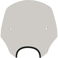 El Paso Sportshield — 38 cm (15") height, 13–18 cm headlight cutout, Gray