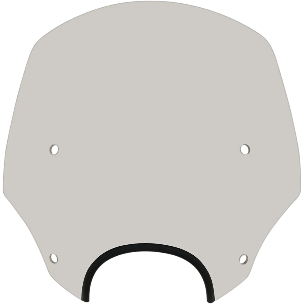 Parabrisas El Paso Sportshield — 38 cm (15") de altura, corte de faro 13–18 cm, gris