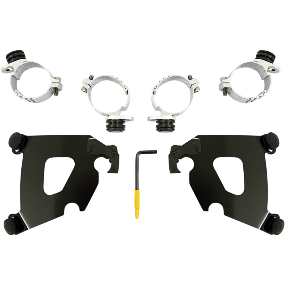 Cafe Fairing Trigger-Lock Hardware Kit — Black, Café fairing