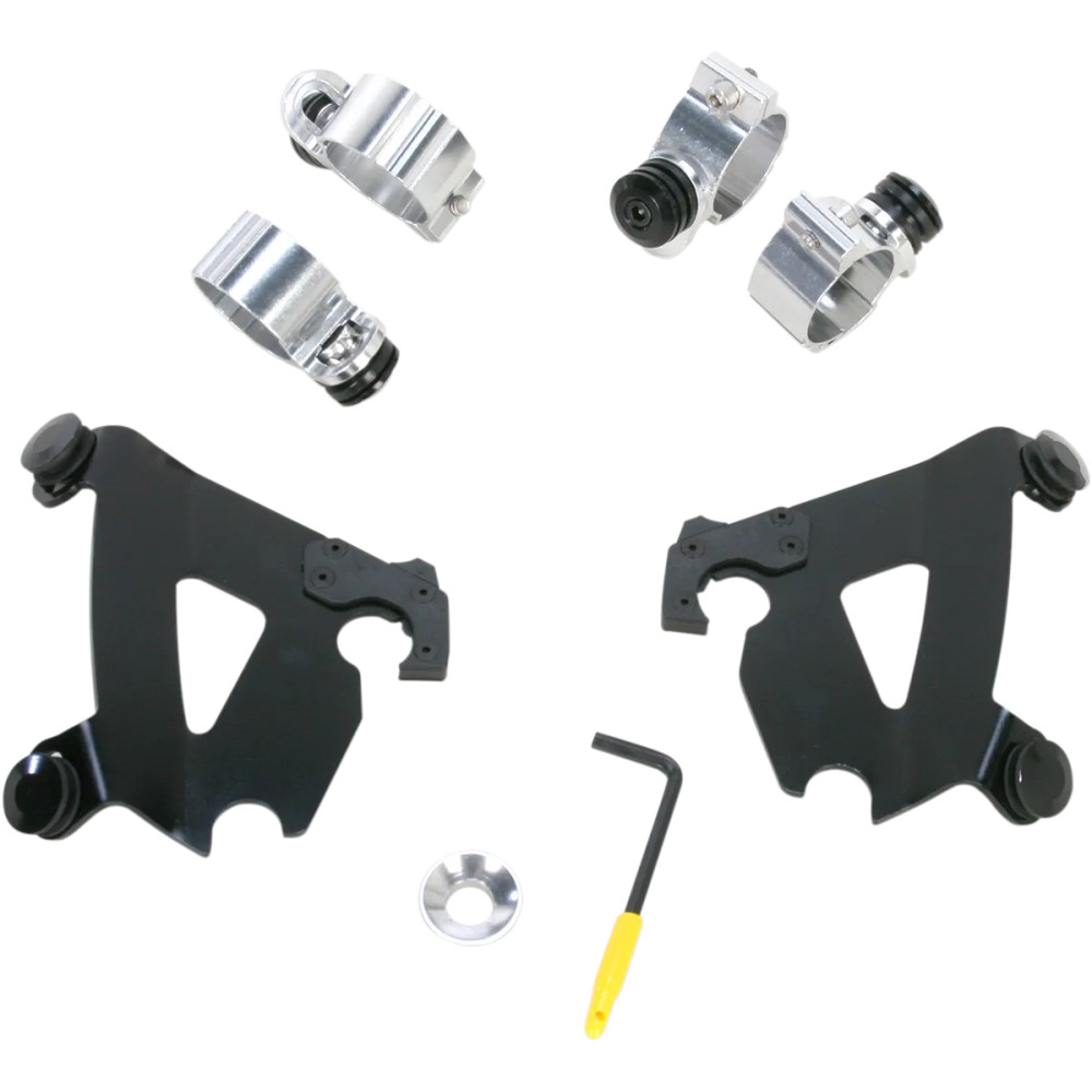 Cafe Fairing Trigger-Lock Hardware Kit — Black, Café Fairing