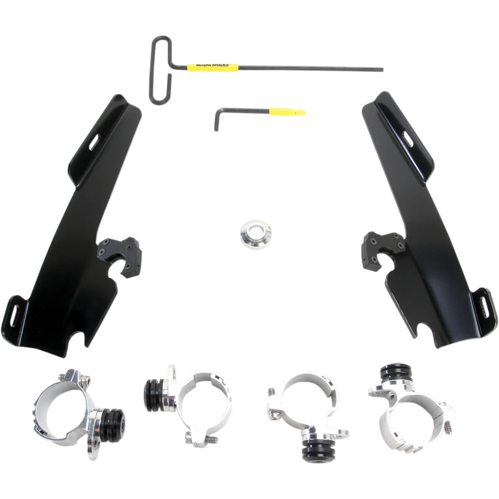 Batwing Fairing Trigger-Lock Mounting Kit — Black