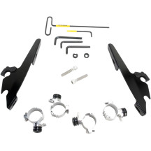 Batwing Fairing Trigger-Lock Mounting Kit — Fits Batwing Fairing, Memphis Fats, Memphis Slim, Black