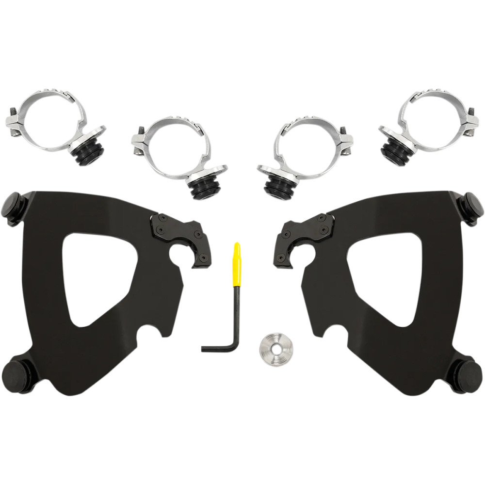 Kit de herrajes Trigger-Lock para carenado Gauntlet — negro, compatible con Gauntlet Fairing