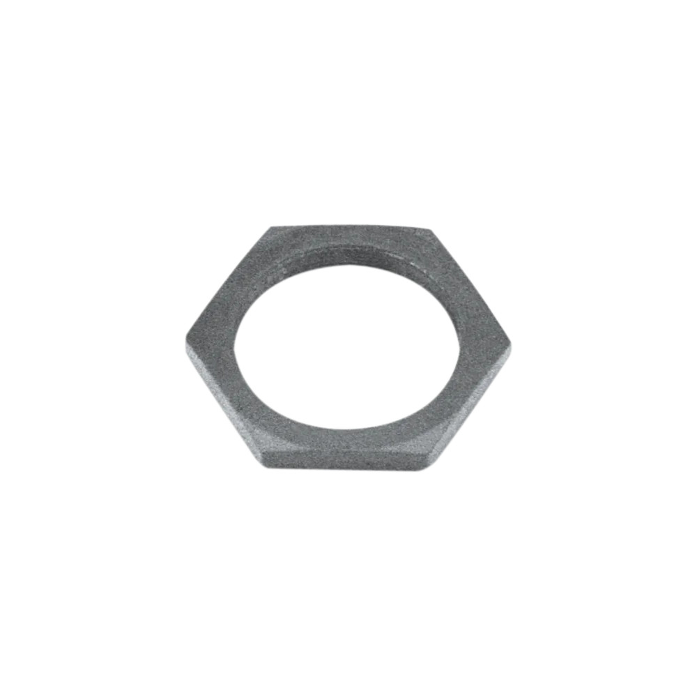 Transmission Mainshaft Lock Nut — 1-1/2"-24 left-hand threads, Silver