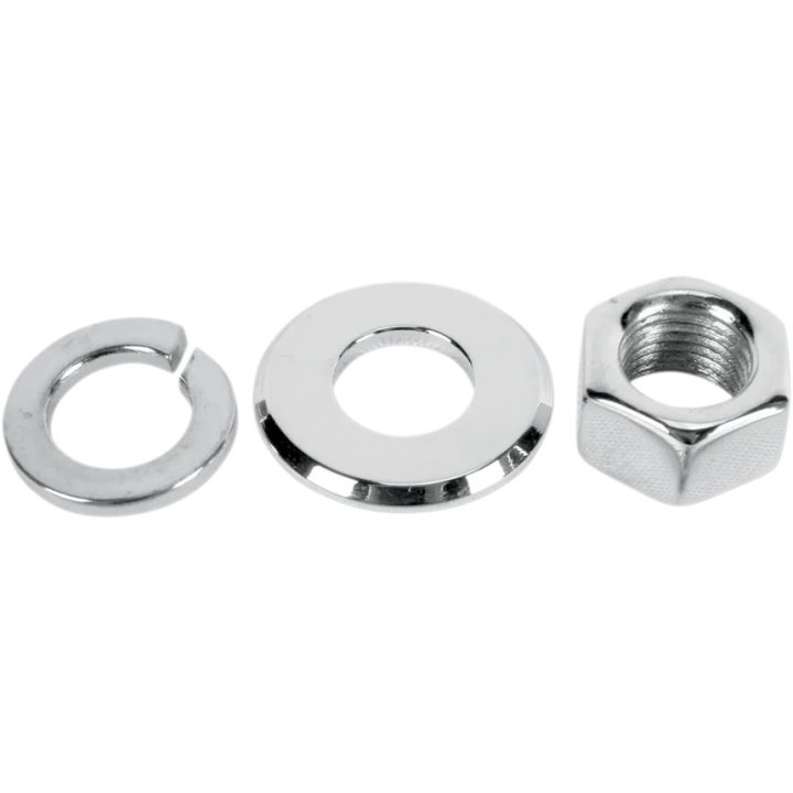 Juego de tuercas del eje — eje de 3/4", cromo