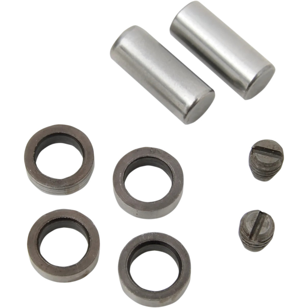 Handlebar Throttle/Spark Roller and Pin Kit — Silver