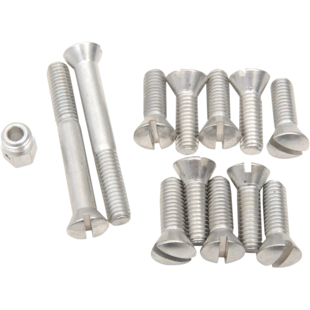Transmission Top Cover Screw Kit — Cadmium plated, Silver