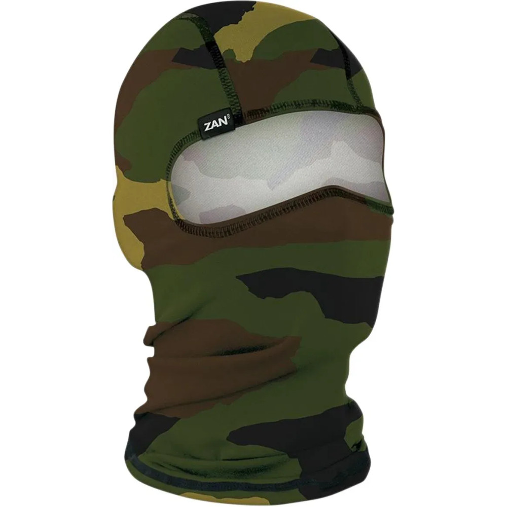Polyester Balaclava — One Size, Woodland Camo