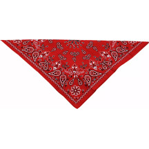 Cotton Bandana — 22" x 22", Red
