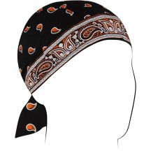 Flydanna® Headwrap — One Size, Black, Orange
