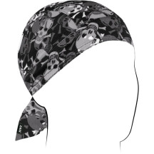 Flydanna® SportFlex® Headwrap — One Size, Black, Light Gray