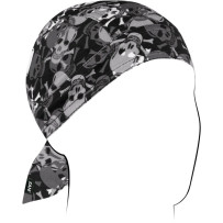 Flydanna® SportFlex® Headwrap — One Size, Black, Light Gray