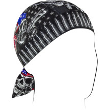 Flydanna® Cotton Headwrap — One Size, Cotton, Black, Blue, Red, White