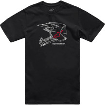 MX Helmet CSF T-Shirt — Black, L