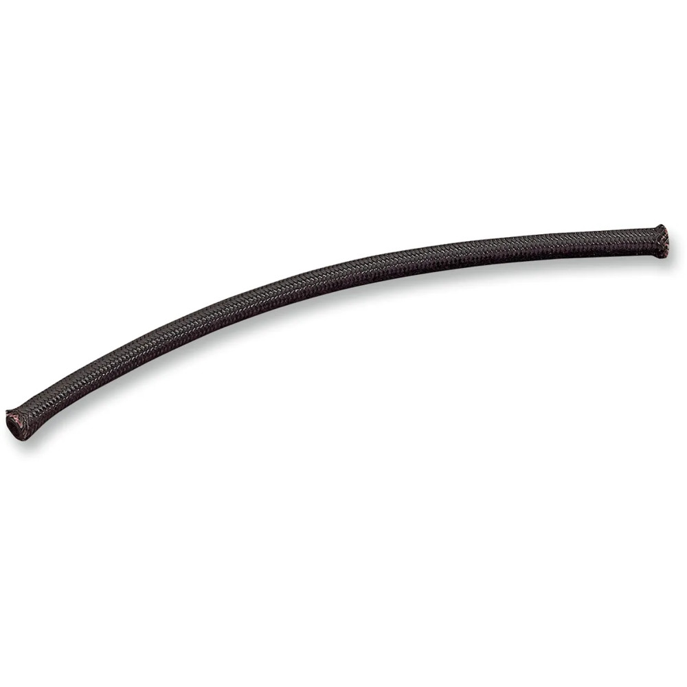 Black Braided Hose — 6.4 mm (1/4"), 183 cm (6'), Fuel/Oil