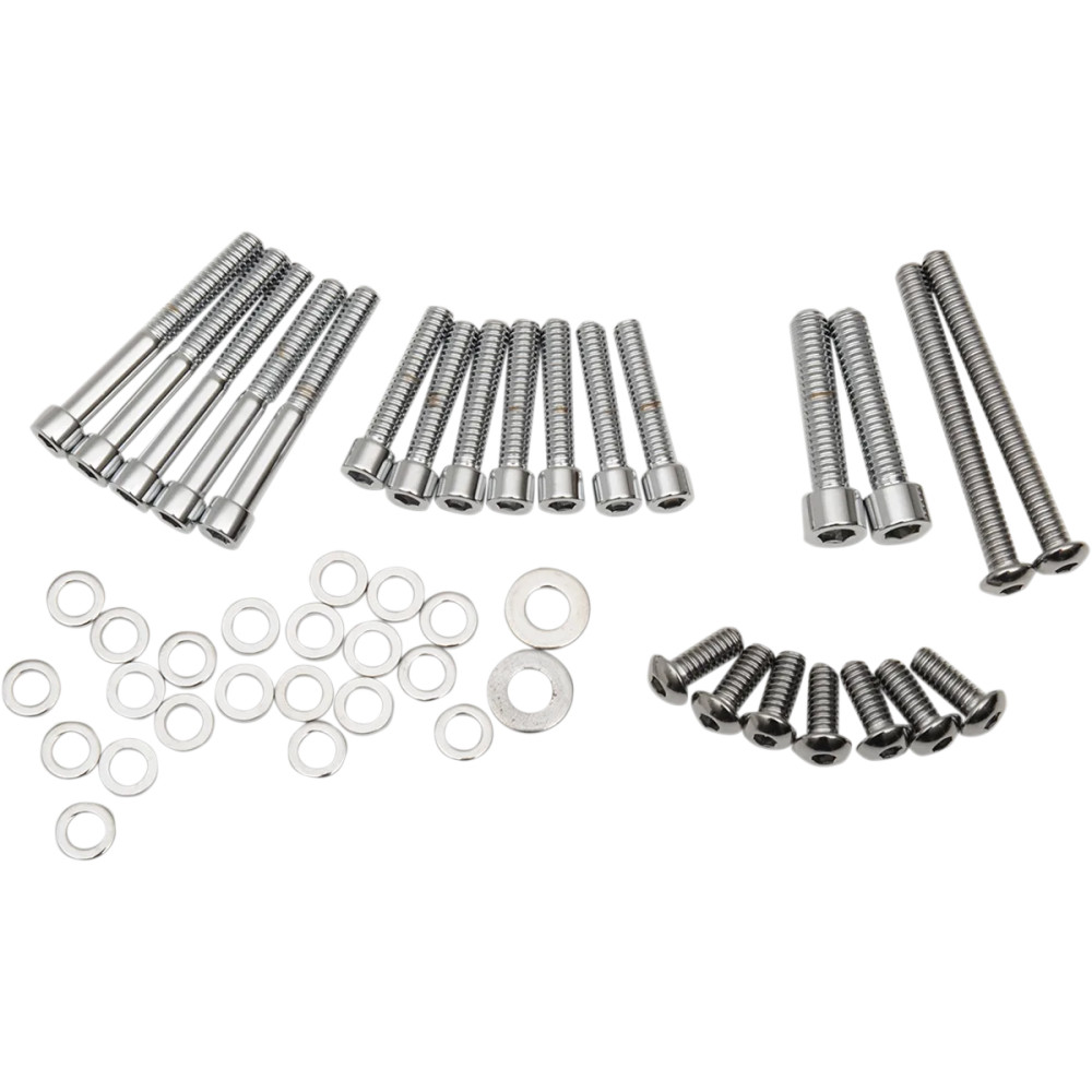 Primary Cover Bolt Kit — Chrome