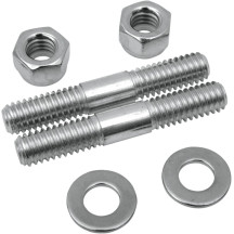 Fork Slider Bottom Cap Studs with Nuts — 1.38" fork tube, front