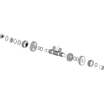 5-Speed Countershaft — ANDREWS, Part No. 296700