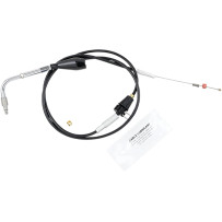 Black Vinyl Throttle/Idle Cable — 28" (71 cm), 90° elbow