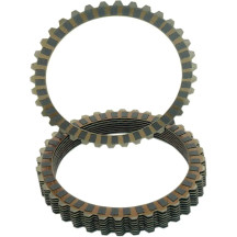 Clutch Friction Plate Set — Carbon fiber, set of 8