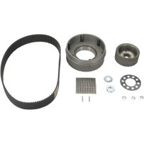 8 mm Belt Drive — 50.8 mm (2"), 8 mm pitch, splined engine shaft, anodized