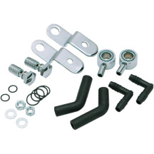 Kit respiradero HSR para carburador — Para HSR 42/45 Carb en Evo Big Twin, Negro