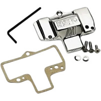 Mikuni Carburetor Top Cover — Chrome, Silver