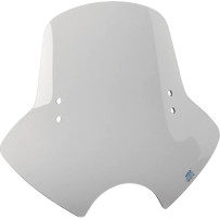 Demon Windshield — 1"/7/8" handlebar fit, 18" H, 21" W, Gray