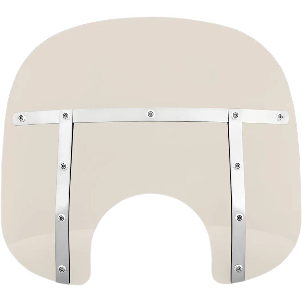 Memphis Fats Windshield — 33 cm (13") height, 56 cm (22") width, 18 cm (7") headlight cutout, Gray