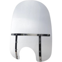 Memphis Fats Windshield — 53.5 cm (21") height, 56 cm (22") width, 18 cm (7") headlight cutout