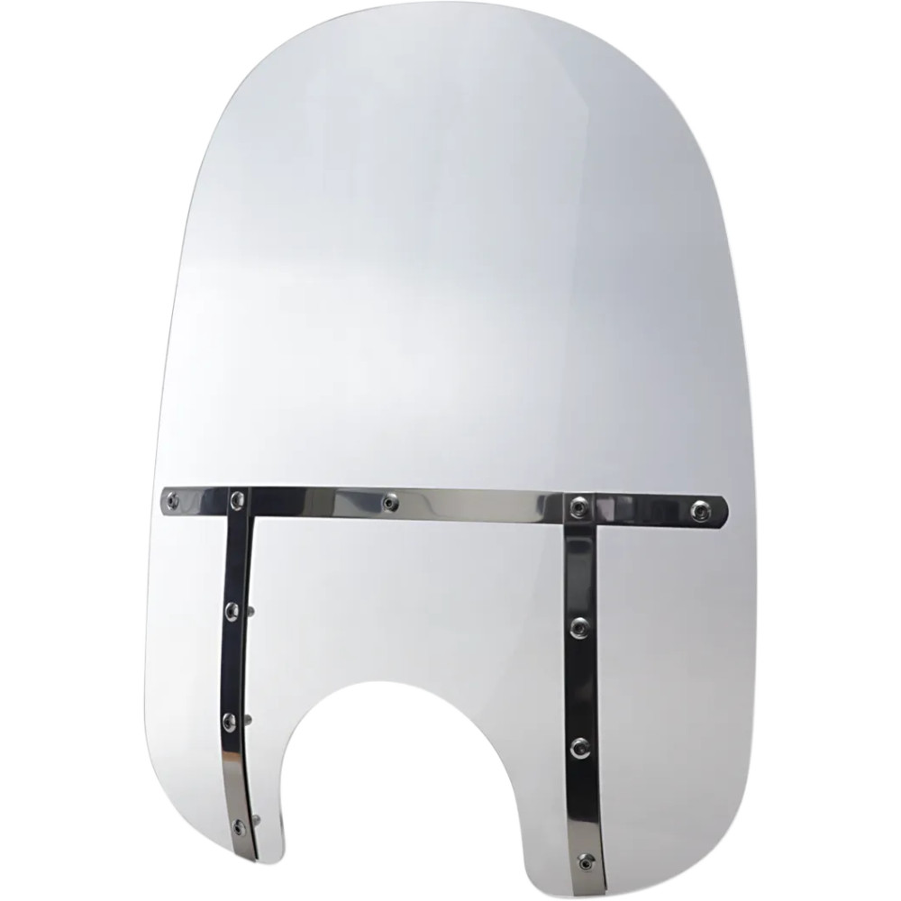 Memphis Fats Windshield — 53.5 cm (21") height, 56 cm (22") width, 18 cm (7") headlight cutout