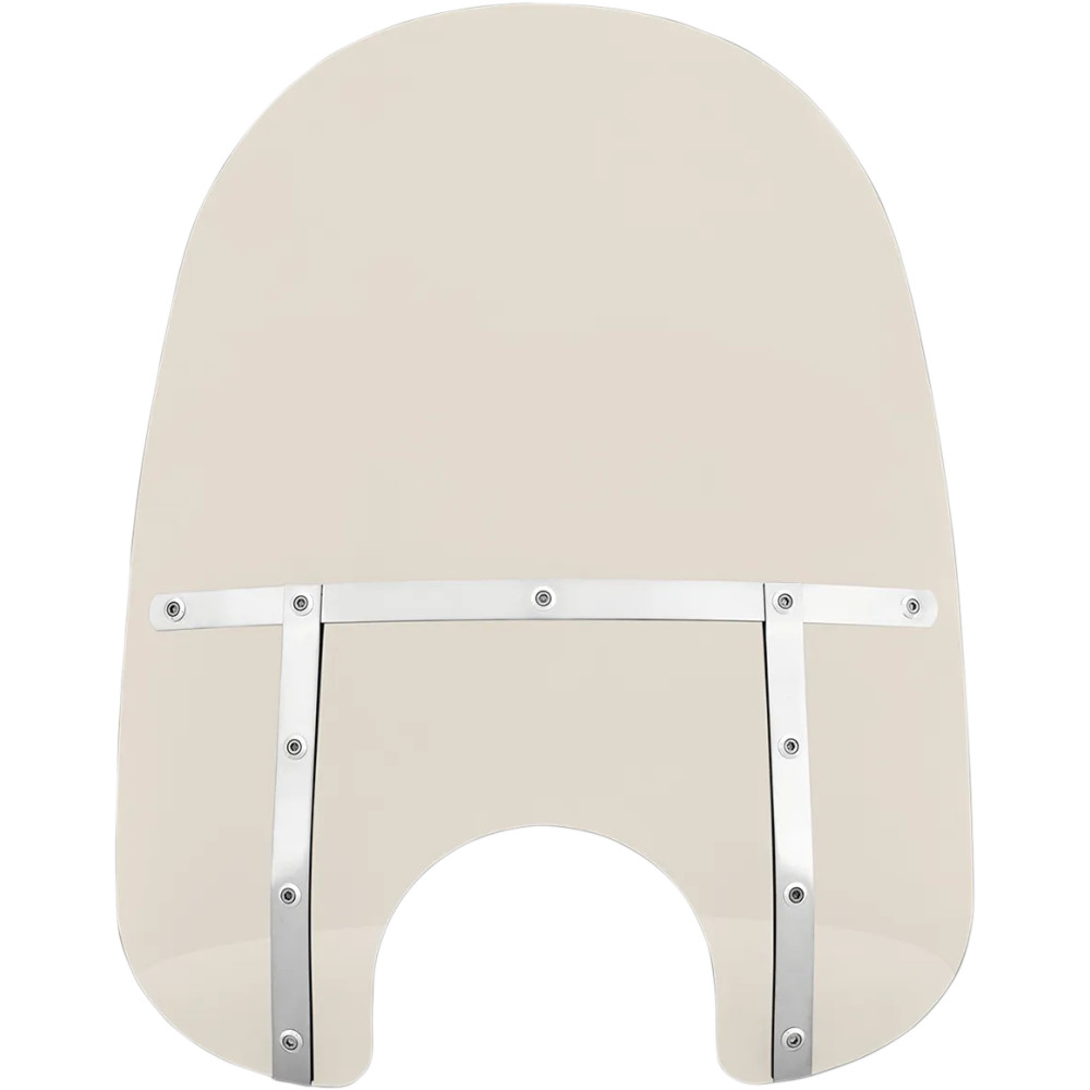 Memphis Fats Windshield — 53.5 cm (21"), 56 cm (22"), 18 cm (7"), Gray