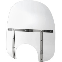 Memphis Fats Windshield — 43 cm (17") height, 56 cm (22") width, 23 cm (9") headlight cutout