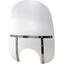 Memphis Fats Windshield — 9" headlight cutout, 21" height, 22" width