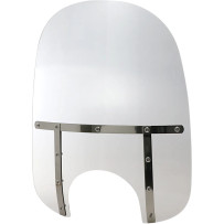 Memphis Fats Windshield — 9" headlight cutout, 21" height, 22" width