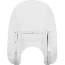 Memphis Slim Windshield — 18" wide, 17" high, 7" headlight cutout