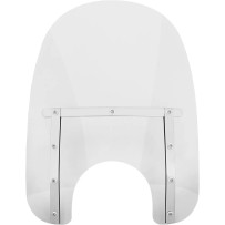 Memphis Slim Windshield — 18" wide, 17" high, 7" headlight cutout