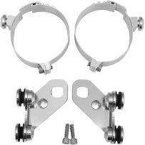 Custom Lower Deflector Mount Kit — Polished finish, Lowers