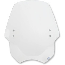 Replacement Hellcat Windshield Plastic — 18" (45.5 cm) height, 20" (51 cm) width, 7" (18 cm) headlight cutout, Gray